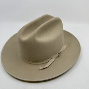Vintage STETSON 6X Open Road Beige Felt Cowboy Hat